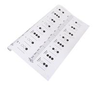 Milisten Trumpet Chord Diagram Coated Chart for Beginners Small-sized Learning Guide with Read Reference for Quick Trumpet Note Practice and Chord Fingering