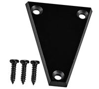Milisten Truss Rod Cover Plate for Electric Guitar and Bass Black Plastic 3 Screws Replacement Guitar Fittings and Bass Repairing Tools GR06A