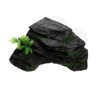 Milisten Turtle Basking Platform Turtle Tank Decoration Non-fading Basking Rock for Reptiles for Tortoise Terrarium and Aquarium Decor