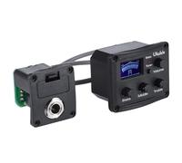 Milisten Ukelele Piezo Pickup Eq with LCD Display Tuner Band Equalizer Preamp Amplifier for Ukulele Easy Control with Status Knobs for Musicians