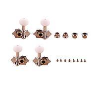 Milisten Ukulele String Tuning Pegs Gc510 2l2r White Machine Heads Knobs Guitar Instrument Accessories Suitable for Folk World Instruments