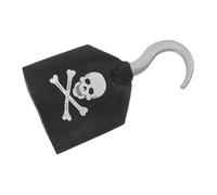Milisten Unisex Plastic Pirate Hook for Lightweight Pirate Costume Accessory with Smooth Edges Design for Halloween Birthday Pretend Play Favors