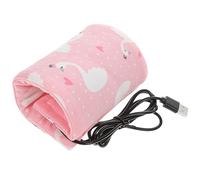 Milisten USB Portable Milk Warmer Bag for Newborns Insulated Bottle Warmer with USB Cable Convenient The Go Use Compatible with Power Banks and Laptops