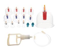 Milisten Vacuum Suction Cup Salon Cupping Tool Massage Accessory Plastic Professional Technology Economic Design Calms The Nervous System Improves Blood-Flow for Home Use