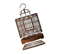 Milisten Vintage Bird Carrier Cage Lightweight Round Travel Cage for Parakeets Lovebirds and Cockatiels Spacious Use Easy to Clean Hygienic Design for Pet Birds