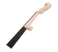 Milisten Violin Headstock Fingerboard Unfinished Ebony Violin Neck Replacement Part Fretboard Musical Instrument Accessory for Practice and DIY