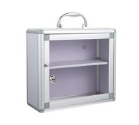 Milisten Wall-Mounted Locking Box Locking Case Medicine Box Household Medicine Case Visible Storage for Community Accessory and Lockable Storage Containers