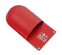 Milisten Wall Mounted Red Iron Incense Cone Burner with Adhesive Back, Vertical Buddhist Fragrance Holder for Home and Office, Non-drilling Hanging Incense Stick Burner