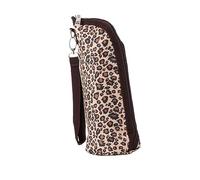 Milisten Waterproof Baby Bottle Bag Insulation Breastmilk Storage Tote Portable Oxford Fabric Travel Feeder Carrier Leopard Print for Newborns