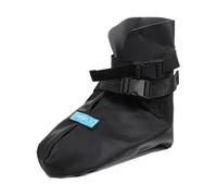 Milisten Waterproof Medical Boot Cover for Foot Injury, Non-Skid Fracture Boot Protector, Adjustable Pu Cast Sock Cover for operation restoration, Black, L Size