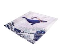 Milisten Waterproof Polyester Shower Curtain with Comfortable Fine Texture, Stylish Creative Design for Bathroom Decor, for Bath and Wetroom Use, Featuring Unique Cat Riding Random Color