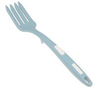 Milisten Wear-Resistant Silicone Pasta Fork Large Washable Cooking Fork Ergonomic Spaghetti Serving Utensil for Kitchen and Dining in Lake Blue