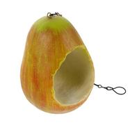 Milisten Weatherproof Hanging Peanut Feeder for Birds Pear-shaped Wild Bird Food Holder for Garden Patio Porch Outdoor Decor with Secure Hanging Design