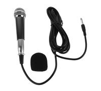 Milisten Wired Handheld Dynamic Microphone for Portable Mini Karaoke Mic with Clear Sound for Outdoor Speakers Home Use and Live Streaming Black Silver