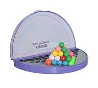 Milisten Wisdom Pyramid Beads for Logical Game with Challenges Purple Intelligence Puzzle to Cultivate Strategic Thinking and Spatial Imagination Portable Educational Plaything for Early