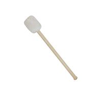 Milisten Wood Handle Cashmere Drumstick for Bass Drum White Plush Head Big Drum Hammer Percussion Mallet Stick