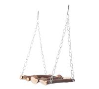 Milisten Wood Parrot Swing Sturdy Chewable Stand for Birds Durable Wooden Perch for Parrots for Bird Cages and Pet Decor Create Cozy Home Atmosphere
