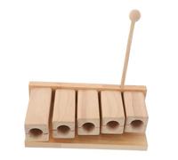 Milisten Wood Percussion Block Tone Musical Instrument with Mallet Authentic Sound Wooden Rhythm Clapper for Early Music Education Orff Inspired Pentatonic Scale for Preschool and Yoga