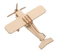 Milisten Wooden Airplane Puzzle Kit for Boys and Precise Precut Model Planes for Building and Painting Creative DIY Craft for Skill Development and Retro Aircraft Assembly