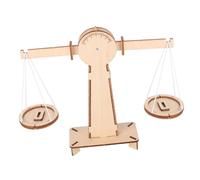 Milisten Wooden Balance Scale Assembly for Educational DIY Science Craft Easy to Assemble Premium Safe Wood Enhances Learning and Independent Thinking