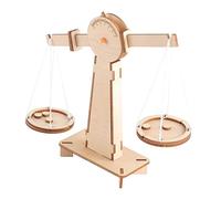 Milisten Wooden Balance Scale for Age Educational DIY Lever Weight Scale with Smooth Premium Wood Material Interactive Montessori Learning Tool for Boys