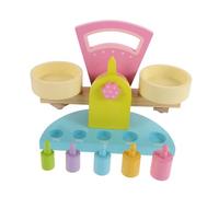 Milisten Wooden Balance Scale for Educational Math Teaching Aid Cognitive Counting Learning Tool Montessori Arithmetic Game for Development