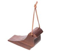 Milisten Wooden Bird Shaped Door Stopper Wedge, Solid Walnut Floor Door Stop Block with Anti-Collision Wall Protector for Bedroom and Office