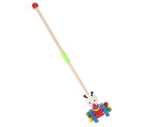 Milisten Wooden Cartoon Animal Push Walker for Construction Engaging Gender Neutral Design Encouraging Motor Skills Development and Early Walking Practice