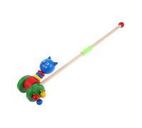 Milisten Wooden Cartoon Animal Push with Rounded Edges Walker for Motor Skills Development and Cognitive Play Lightweight Multifunctional Walker for Early Learning and Social Interaction