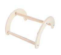 Milisten Wooden Chicken Perch Stand for Hens Natural Parrot Ladder Toy Bird Roosting Platform Comfortable to Hold Design Suitable for Small Birds and Chickens