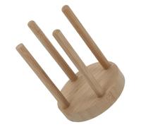 Milisten Wooden Cup Storage Rack Disposable Cup Holder Organizer for Bathroom Sink Counter Portable Dispenser Ideal for Outdoor Picnics Camping