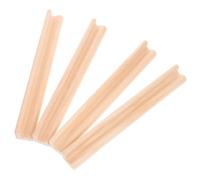 Milisten Wooden Domino Trays 7.48 Inch Domino Holders and Letter Ornaments Display Base for Alphabet Cards Diy Craft Game Accessory