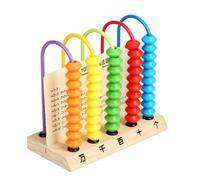 Milisten Wooden Educational Abacus for Math Learning Tool Engaging Calculation Rack for Early Math Skills for Parent Interaction and Color Recognition