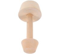 Milisten Wooden Egg Tart Tamper Double-Ended Pastry Pusher Handheld Baking Tool for Egg Tart Molds and Dough Pressing in Home Kitchen