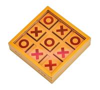 Milisten Wooden Folding Toe Board Game for Smooth Edges Safe Educational Chess Portable Strategy Game to Develop Critical Thinking and Creativity