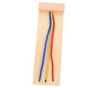 Milisten Wooden Hair Braiding Learning Early Educational for Years Develops Fine Motor Skills Imagination Easy to Use Cognitive Braid Hair Tool