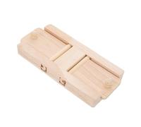 Milisten Wooden Hamster Food Foraging Small Animal Cage Bite-resistant Hideout Interactive Play for Russian Dwarf Hamsters and Small Pets