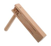 Milisten Wooden Handheld Soundboard with Crisp Sounds Lightweight Musical Instrument Finger Castanets for Bands and Performances Musical Toy for Beginners and Kids