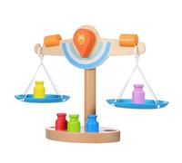 Milisten Wooden Lion Balance Scale for Montessori Math Game for Early Learning Hand Eye Coordination Problem Solving Educational Fine Motor Skill Development Preschool Activity