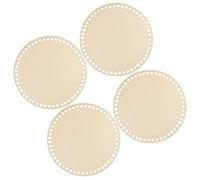 Milisten Wooden Mini Cross Stitch Fixing Frame 6X6 Inch Craft Bag Base with Holes for DIY Crochet Knitting Basket Shaping Pad