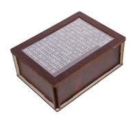 Milisten Wooden Money Box with Target Numbers for Adults Capacity Coin and Bill Piggy Bank Erasable Savings Tracker Cash Box to Develop Financial Awareness and Organize Change