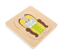 Milisten Wooden Montessori Puzzle Set for Educational Matching Game Enhances Imagination Hand Eye Coordination Safe Lightweight Wooden for Early Learning for Preschoolers