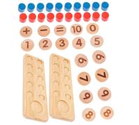 Milisten Wooden Number Learning for Educational Math Teaching Appliance Early Cognitive Plaything Safe Preschool Kindergarten Gift for Boys