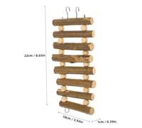 Milisten Wooden Parrot Ladder for Pets Safe Climbing Step Ladder for Hamsters Gerbils Rats and Birds Like Parakeets and Cockatiels Easy to Install