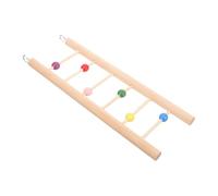 Milisten Wooden Parrot Step Ladder Climbing for Birds Hangable Bird Perch Stand with Steps Suitable for Parakeets Cockatiels Lovebirds Safe Easy to Install