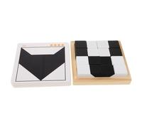 Milisten Wooden Puzzle Building Blocks Educational for Creative Spatial Thinking Game Tabletop for Family Travel and Parent Interaction