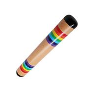 Milisten Wooden Rain Sound Toy for Boys and Girls Musical Instrument for Early Education Rainbow Rainstick for Toddlers Promotes Creativity and Sensory Play
