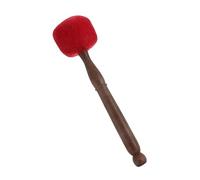 Milisten Wooden Singing Bowl Mallet with Wool Felt Head Practical Red Sound Bowl Stick Creates A Calming and Restorative Atmosphere Easy to Use Accessory