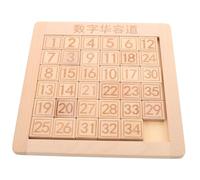 Milisten Wooden Sliding Number Puzzle Game Montessori Logic Brain Teaser Compact Educational Board Puzzle for Math Fluency Party Favor Gift for Early Learning and Cognitive Development