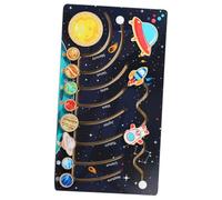 Milisten Wooden Solar System Puzzle for Educational Space Planets Cognition Preschool Science Exploration Game for Creative Learning and Logical Thinking Development